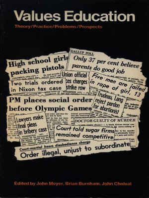 cover image of Values Education